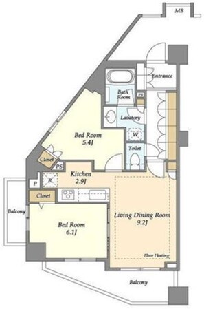 ブランズ川口本町の物件間取画像